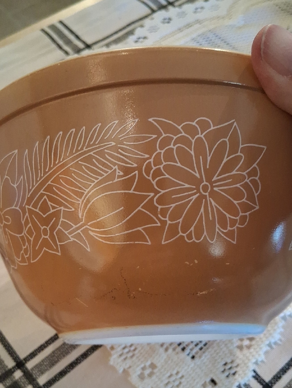 PYREX 401 402 493 Woodland Nesting Mixing Bowls Set Of 3 - Picture 6 of 12